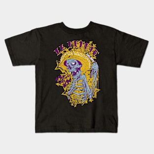 Skull with Sombrero hat Kids T-Shirt